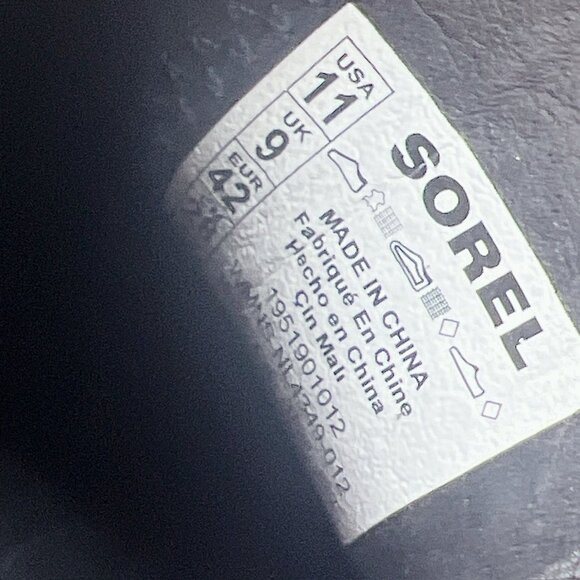 Sorel Brex Waterproof Platform Heel Chelsea Boot Bootie Black Vintage Pink US 11 - Picture 12 of 12